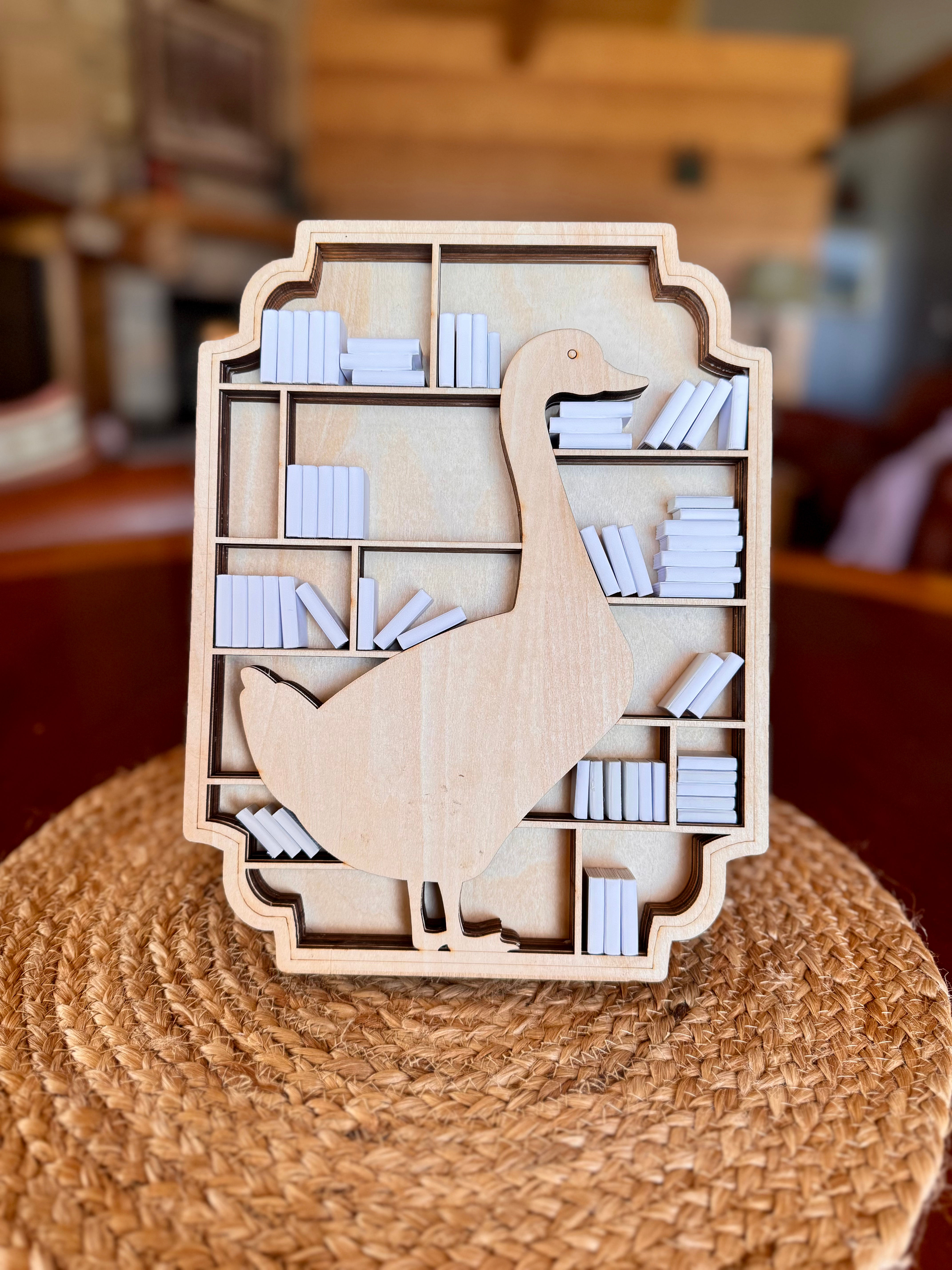 Goose Mini Bookshelf - Blank