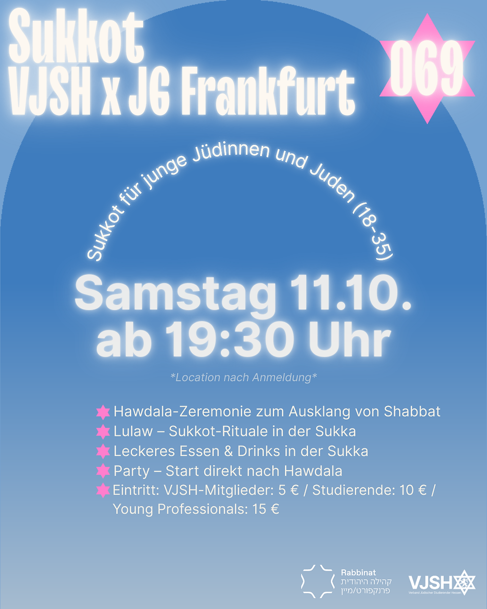 Sukkot - VJSH x Jüdische Gemeinde Frankfurt