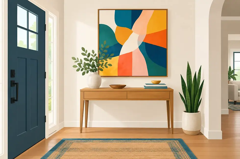 Best Colorful Art for Entryway Walls That Welcome