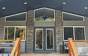 Porch with Stone Accent