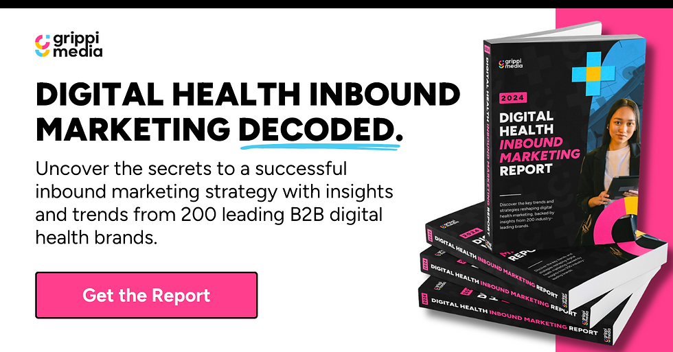 Digital Health Inbound Marketing Report promo