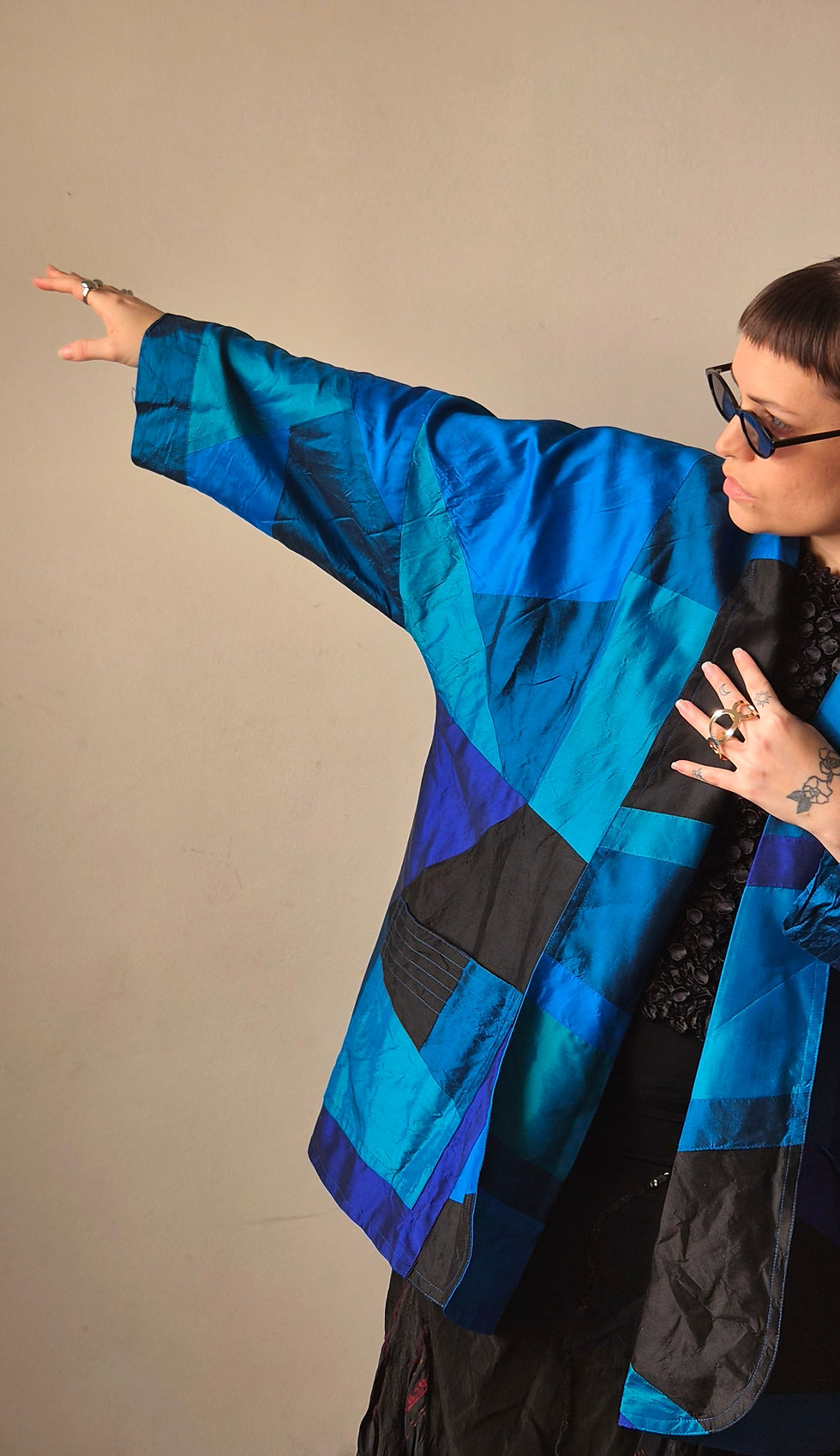 Miniatura: Kimono 100% Thai Silk Hand Made 