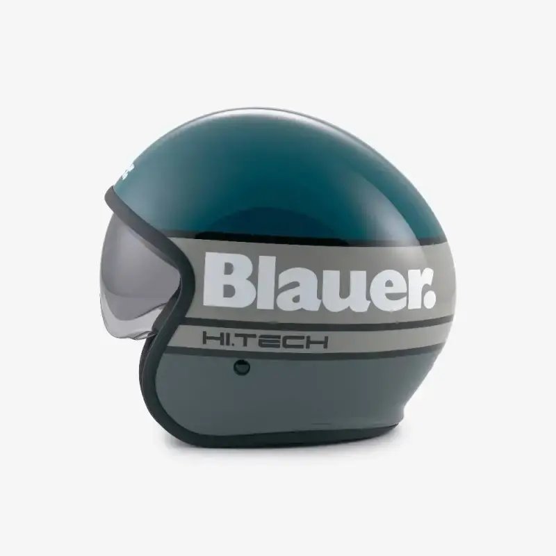 Miniatura: CASCO JET MOTO SCOOTER BLAUERPILOT 4.0  GLOSSY ORANGE GRAY