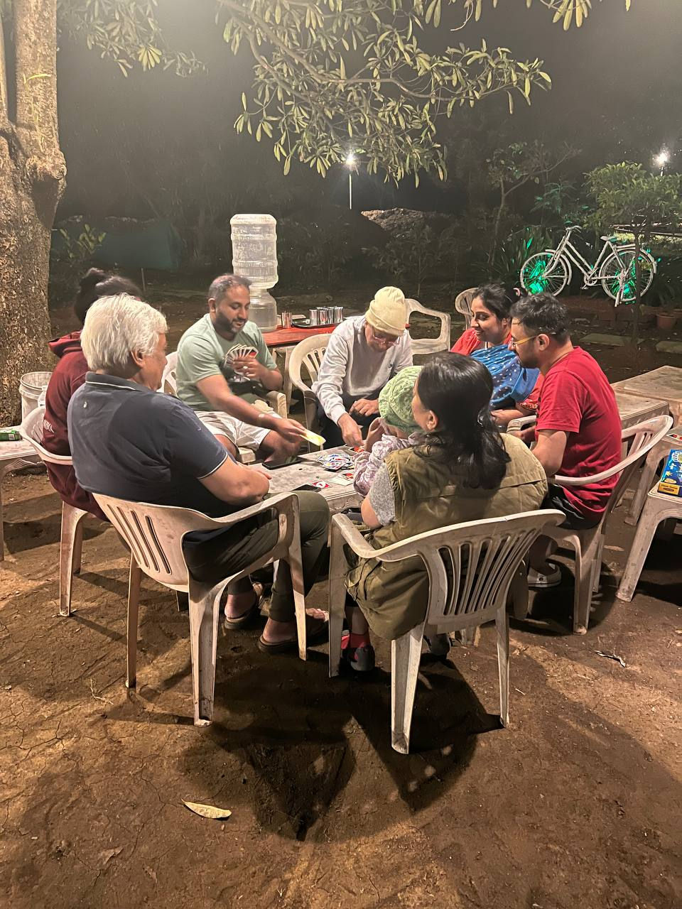 Playing games with family