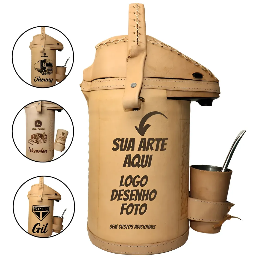 Miniatura: Kit Nox 3 Litros Mateyna Terere Premium  Personalizado CouroNatural Logo ou Foto