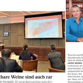 Etienne Paumier en présentation lors d'eun dégustation privée