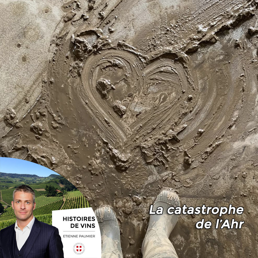 Boue dans la cuverie de Meyer-Nakel après les inondations de l'Ahr en 2021