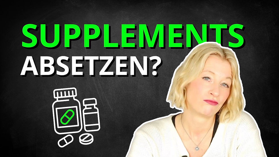 Supplements von der Steuer absetzen? - Eure Steuerfragen