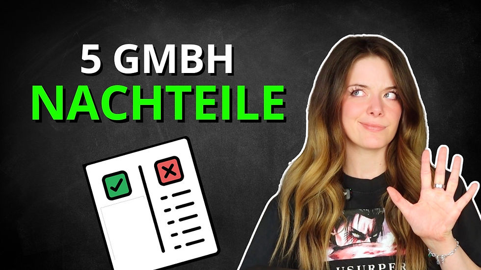 5 Gründe warum DU keine GmbH brauchst