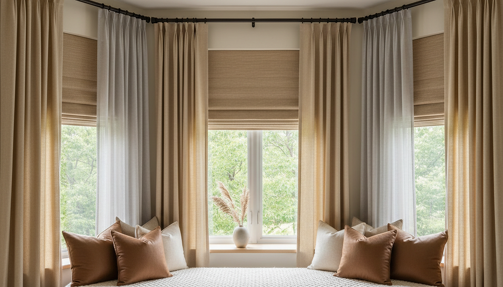 Woven Shades and Curtains