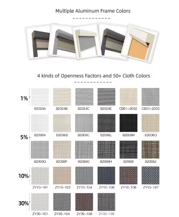outdoor zip screen shades