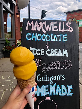 Maxwells in Hamilton is now serving Gilligans homemade ice cream!