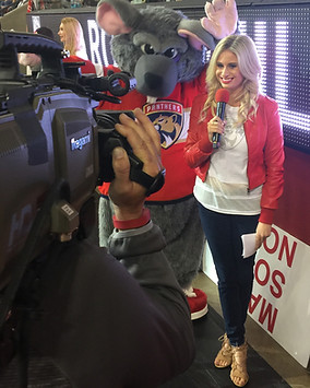 TV Host Racquel Goldy Florida Panthers Powered by Ken Baker, Something Clever Inc