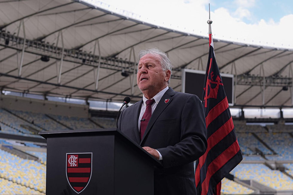 Zico durante pronunciamento à ONU - Foto: Paula Reis/Flamengo