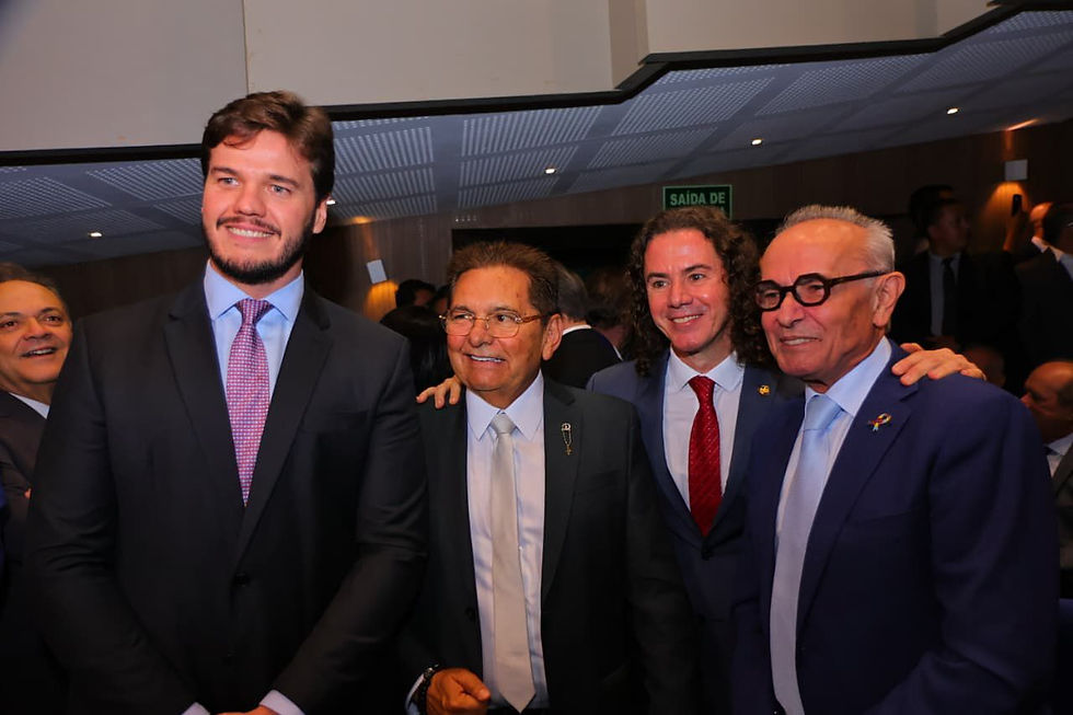 Prefeito de Campina Grande, Bruno Cunha Lima (UB); Dep. Estadual, Adriano Galdino (REP); senador, Veneziano Vital (MDB); e Cícero Lucena (PP), prefeito de João Pessoa. Foto: Herisson Sena