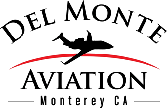 Del Monte Aviation logo. Private Aircraft FBO in Monterey, CA