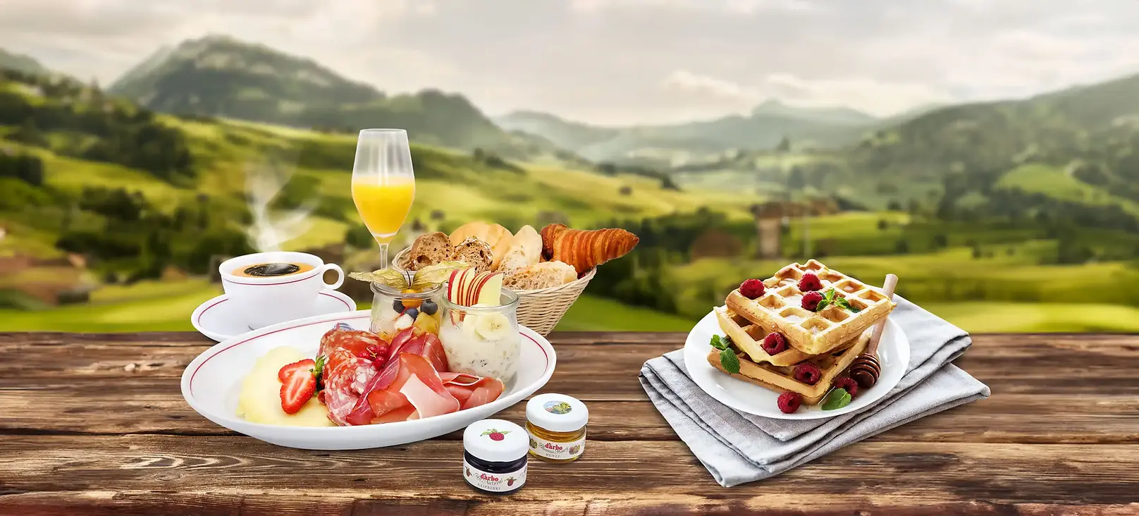 Frühstück im edelweiss uriges Wirtshaus an der Frauenkirche: alpin, klassisch, englisch, kontinental