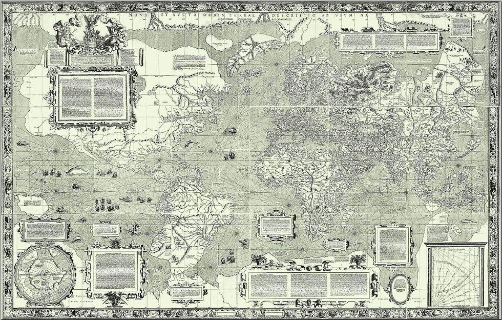 \ The Mercator 1569 world map