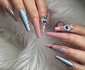 Discover professionally crafted fullset coffin nails designed for clients who want a bold, modern shape with long-lasting durability. This gallery features clean structure, smooth application, and balanced length showcasing the high-quality nail enhancement work Pao’s Nail Suite is known for in Kissimmee and Central Florida. Browse these designs for inspiration and see the precision and artistry behind every coffin-shaped acrylic set.