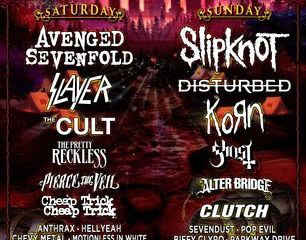 Slipknot, Avenged Sevenfold, Slayer, Disturbed, more announced for Louder Than Life