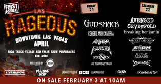 LAS RAGEOUS: New Two-Day Music Festival in Downtown LAS VEGAS FEATURING AVENGED SEVENFOLD, GODSMACK,