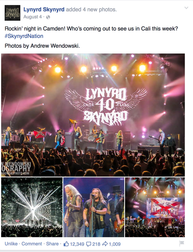 PUBLISHED: Lynyrd Skynyrd Shared My Photos