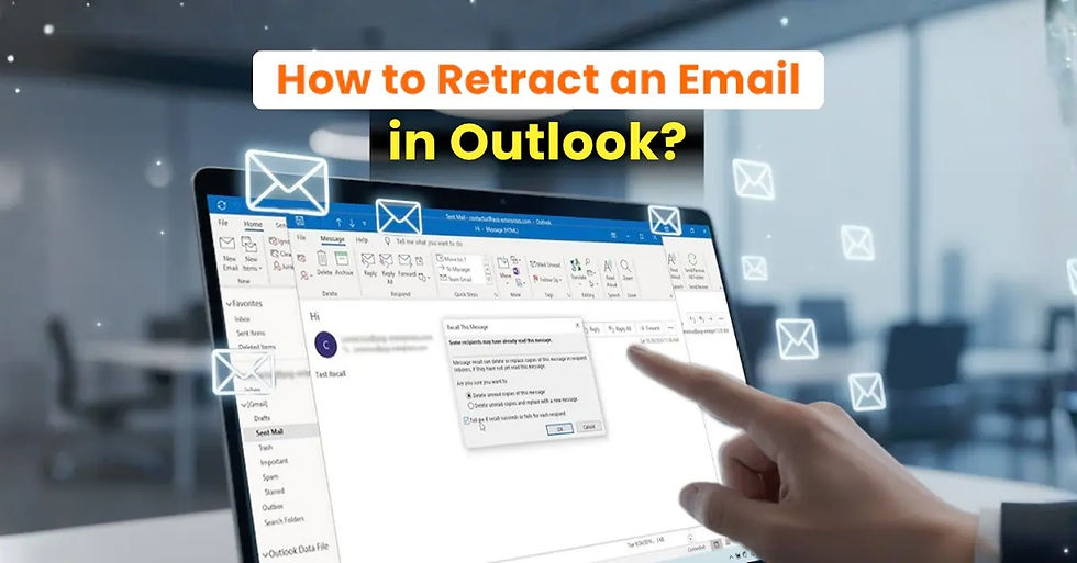 Retract an Email in Outlook