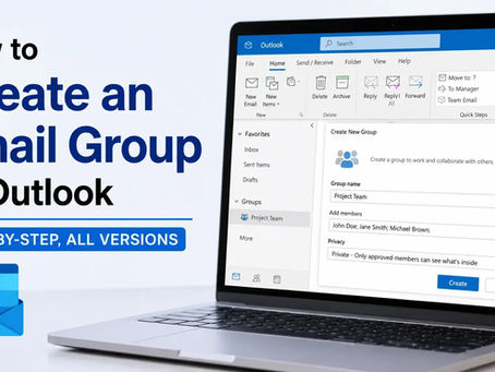 How to Create an Email Group in Outlook