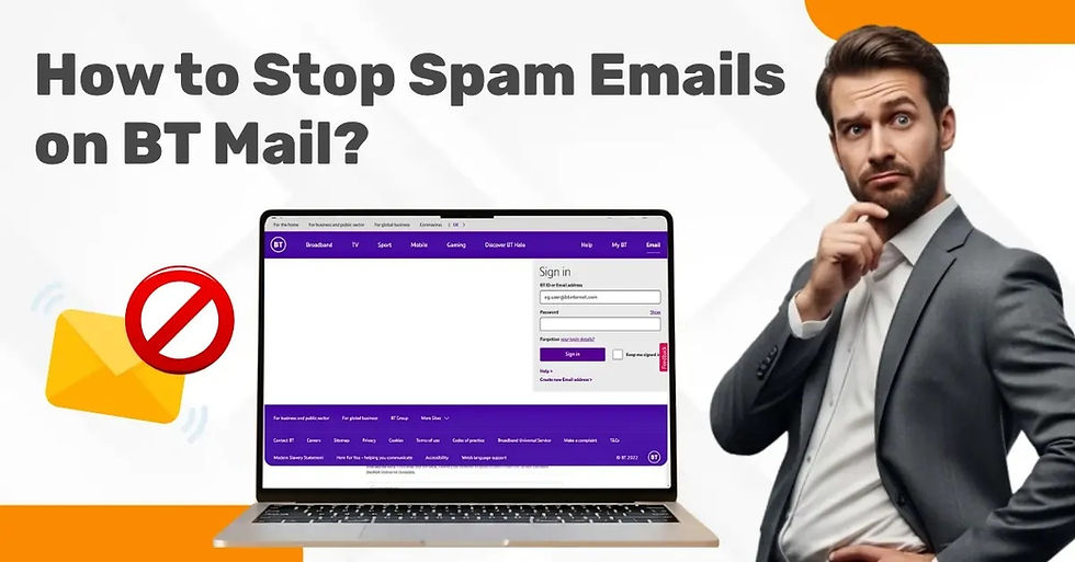 It is inevitable to face the spam email issue on your BT mail if you are using the free version of the app.