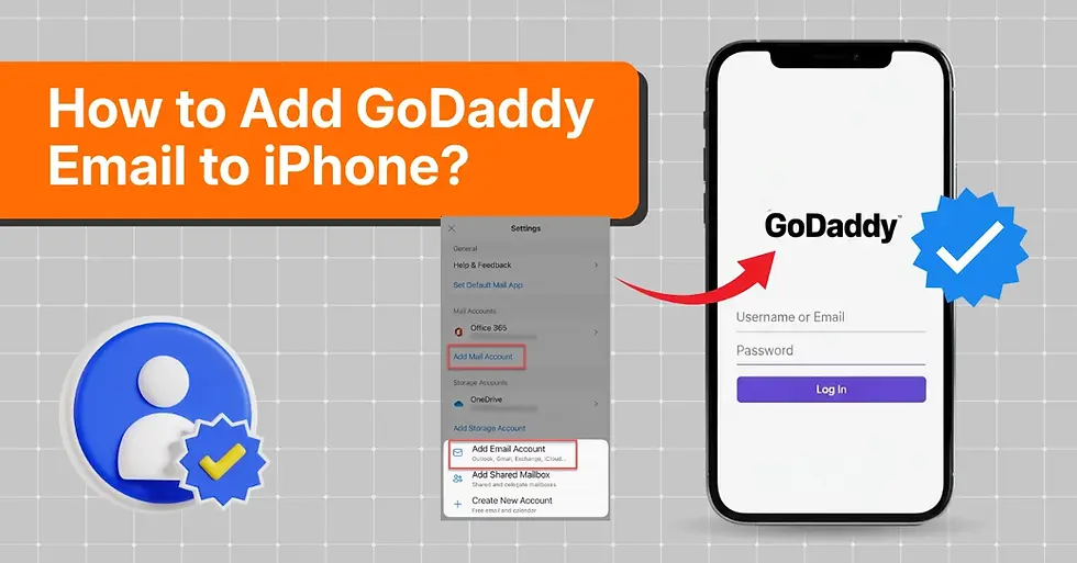 Add GoDaddy Email to iPhone