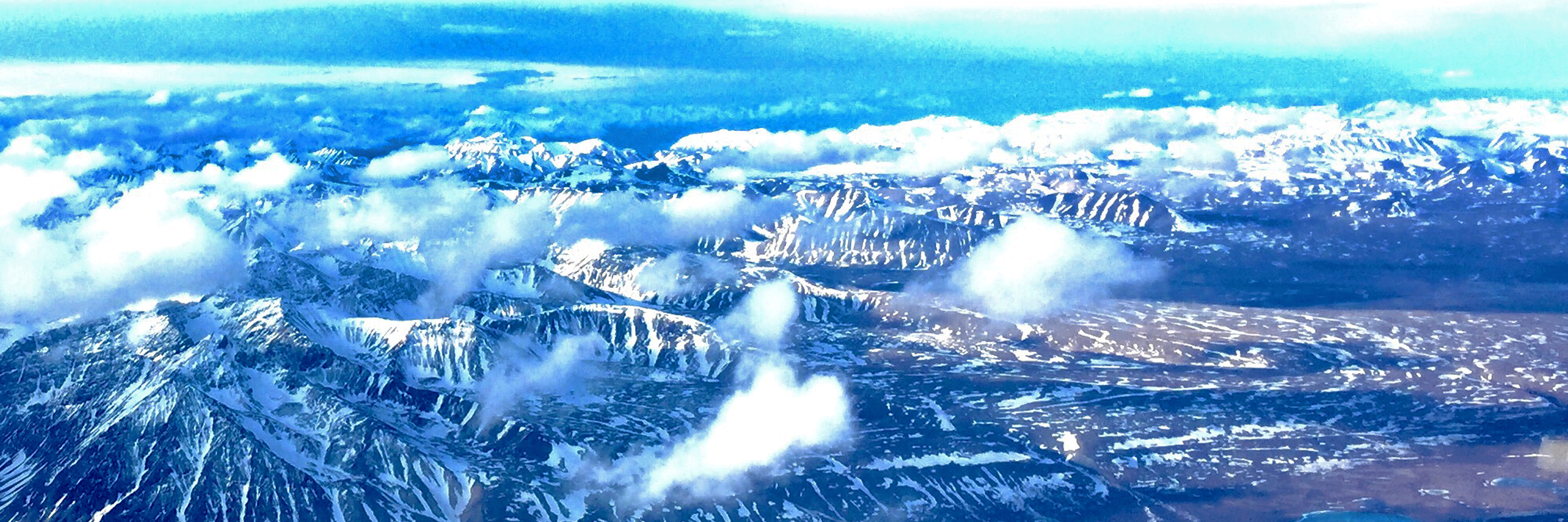 Flying over Alaska