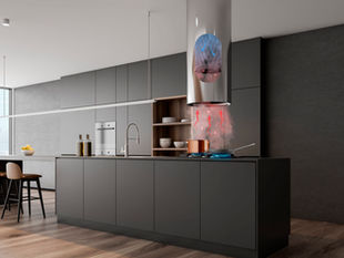 Plasmafilter illustrasjon på moderne kjøkken