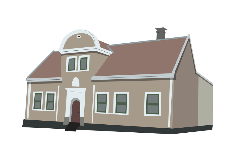 Illustrasjon av områdekart på Sverresborg Museum av Desell Design