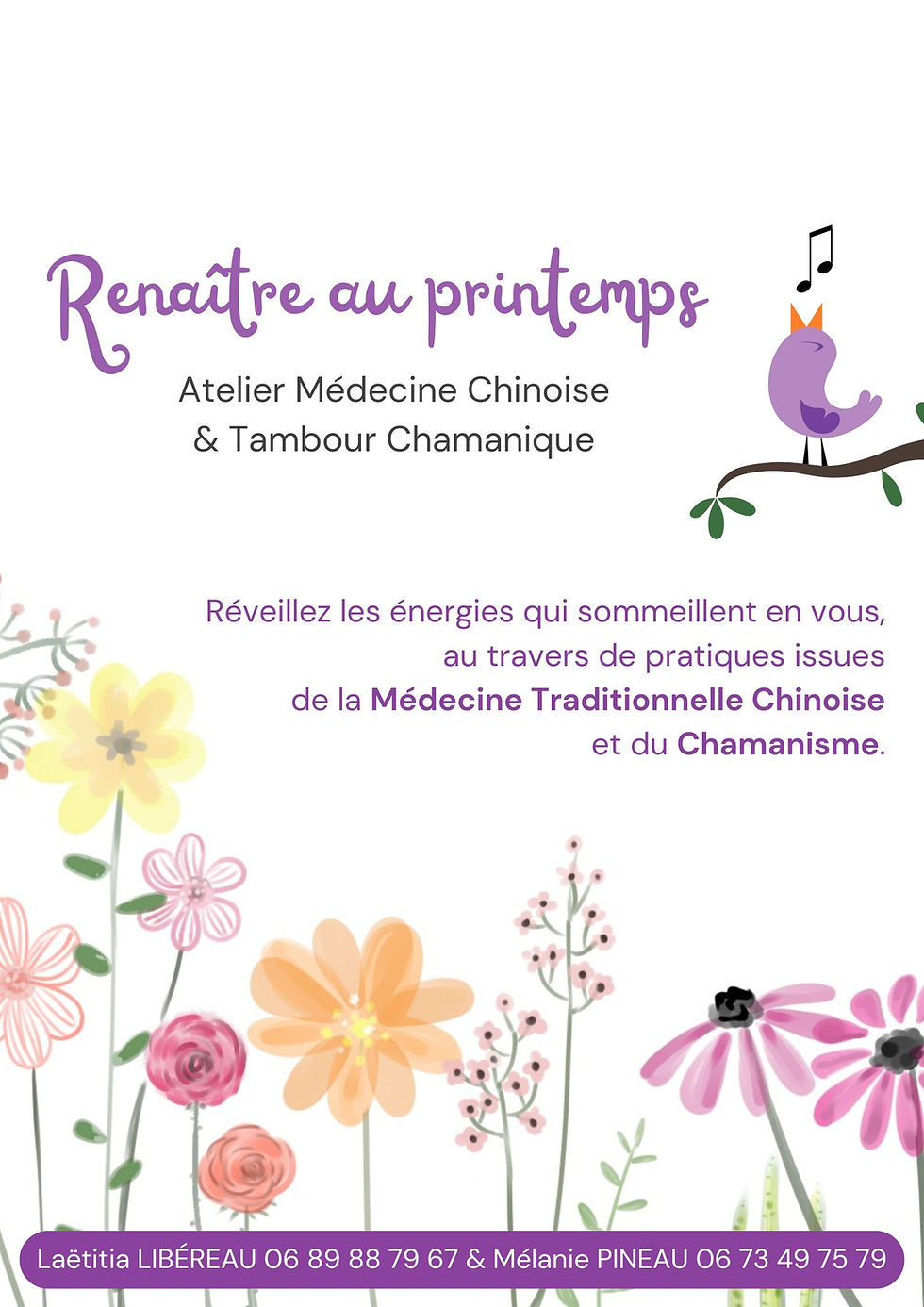 Renaître au Printemps : ATELIER MÉDECINE CHINOISE & TAMBOUR CHAMANIQUE