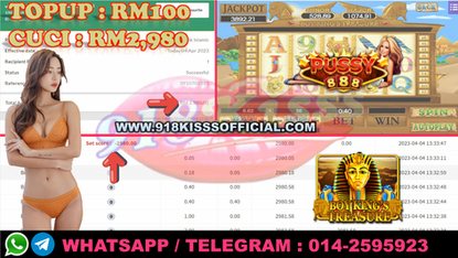 Banyak SYOK GAME SYARIKAT 918KISSS😍 918Kiss Game 🏜BoyKing🏜 MSK Rm100 CUCI 💰Rm2,980‼️