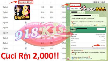 Mega888 Sedang Bayar Member Dapat Cuci Rm 2,000 !! Game "BigShot" !! Cepat Pm Kami Dapat ID ONG !!