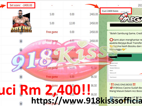 Mega888 Sedang Bayar Member Dapat Cuci Rm 2,400 ! Game "Boxing" !! Cepat Pm Kami Dapat ID Ong2 !!
