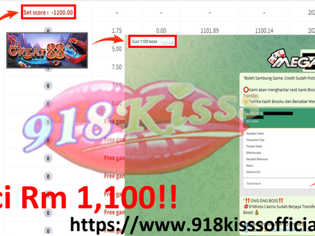 Mega888 Sedang Bayar Member Dapat Cuci Rm 1,100 ! Game "Great 88" !! Cepat Pm Kami Dapat ID Ong2 !!
