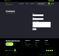 Llkera-Contact us page--Wordpress
