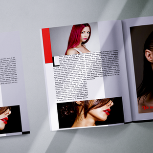 Fashion magazine layout design