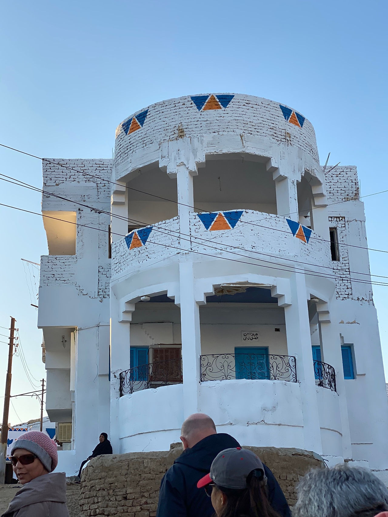 Small group escorted tour experience - Outside of local Nabatean family home - Aswan, Egypt 