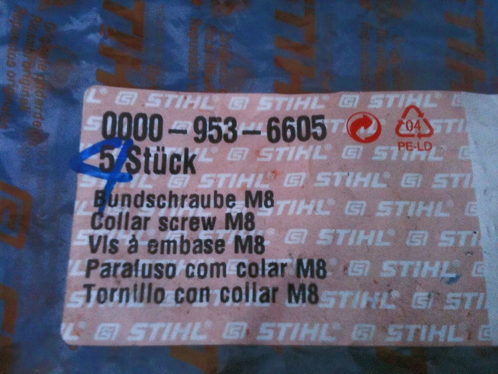 Thumbnail: STIHL Genuine Bar stud/s (old style) # 0000 953 6605