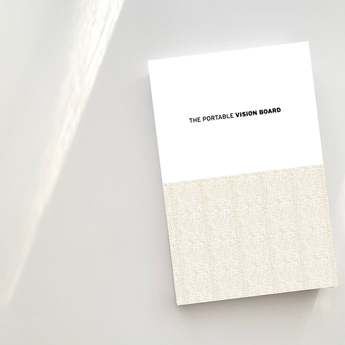 "The Portable Vision Board" fron cover