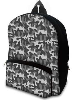 Mochila em Neoprene Camuflado Cinza
