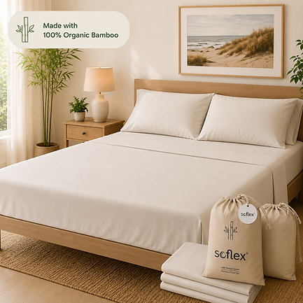 Soflex Organic Bamboo Bed Sheets Sets | Standard Australian Sizes
