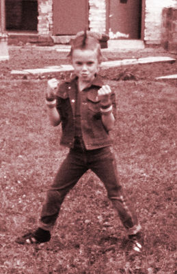 Dan Whetton as a Punk Rocker