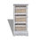 Thumbnail: Paulownia Wood Storage Rack 3 Weaving Baskets White