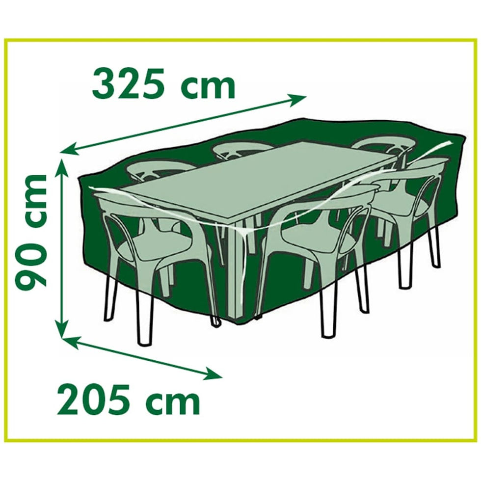 Thumbnail: Outdoor Furniture Cover for Rectangular tables 325x205x90 cm
