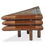 Thumbnail: Bamboo Bedside Tables 2 pcs 60x60x40 cm