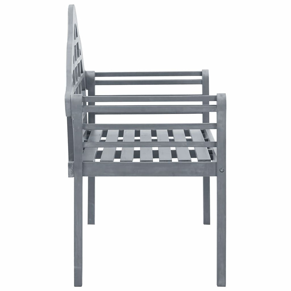 Thumbnail: Wooden Garden Bench Grey Wash 2 Seater